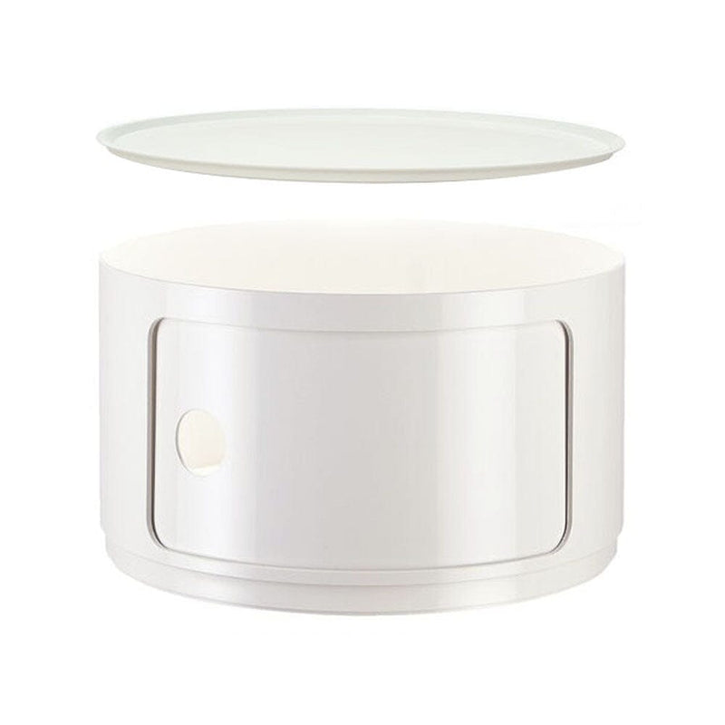 Componibili Big Round Modular Accessories Kartell Round Low White White Round Closing Top + $65.00