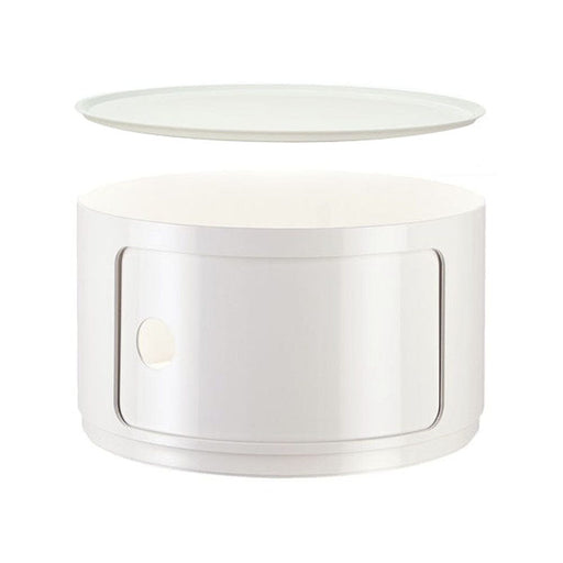 Componibili Big Round Modular Accessories Kartell Round Low White White Round Closing Top + $65.00