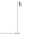 Cono Floor Lamp Floor Lamps Woud Satin Silver 