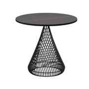 Cono Side Table with Stone table Bend Goods Black with Black Ceramic Stone 