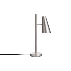 Cono Table Lamp Table Lamps Woud Satin Silver 