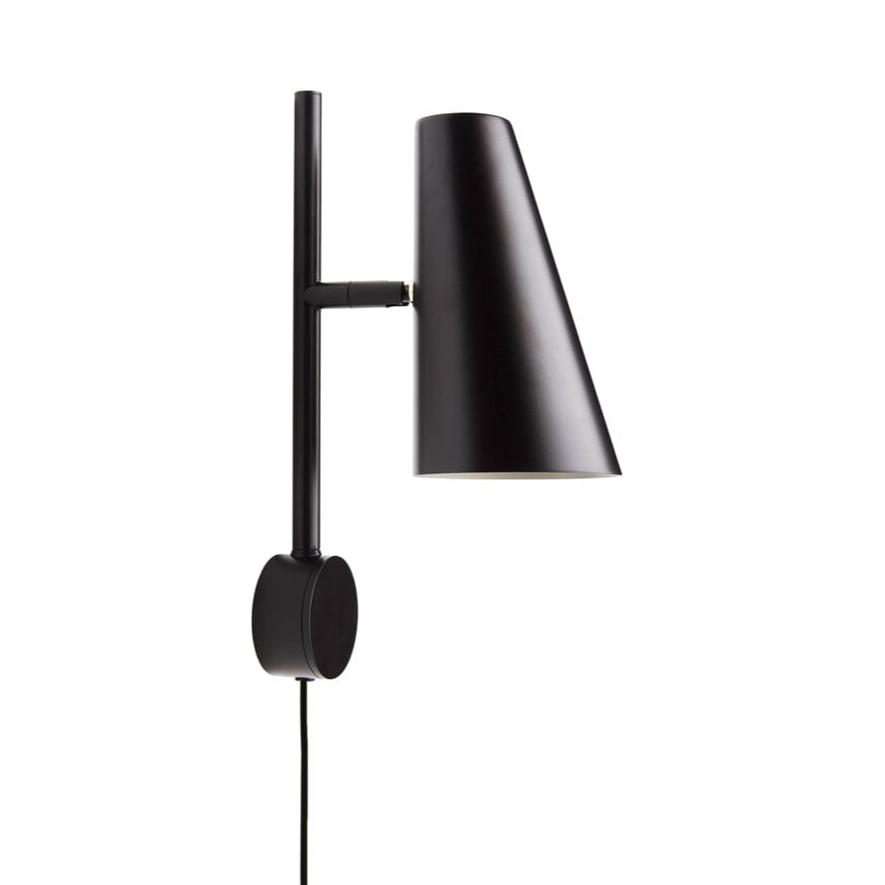 Cono Wall Lamp wall / ceiling lamps Woud Black 