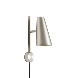 Cono Wall Lamp wall / ceiling lamps Woud Satin Silver 