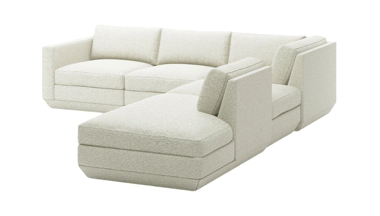 Podium 5PC Seating Group A Sofa Gus Modern Copenhagen Fossil Right Facing 