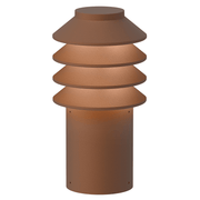 Bysted Garden LED Short Bollard Outdoor Lighting Louis Poulsen Corten Anchor 2700K