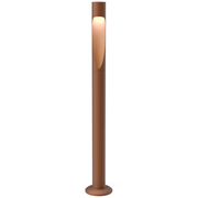 Flindt Garden Bollard Outdoor Lighting Louis Poulsen Long/Corten 2700K Base-Plate