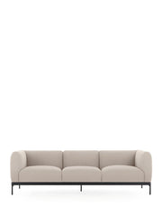 Asia Sofa 3 Seater Sofa Kartell Cotone Plain - Beige 