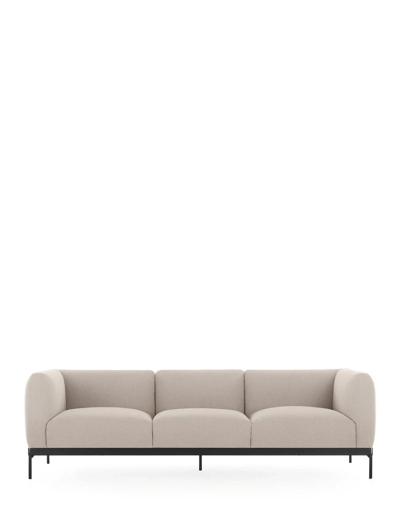 Asia Sofa 3 Seater Sofa Kartell Cotone Plain - Beige 