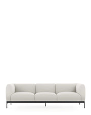 Asia Sofa 3 Seater Sofa Kartell Cotone Plain - White 