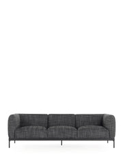 Asia Sofa 3 Seater Sofa Kartell Cotone Structure - Black 