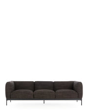 Asia Sofa 3 Seater Sofa Kartell Cotone Structure - Grey/Black 