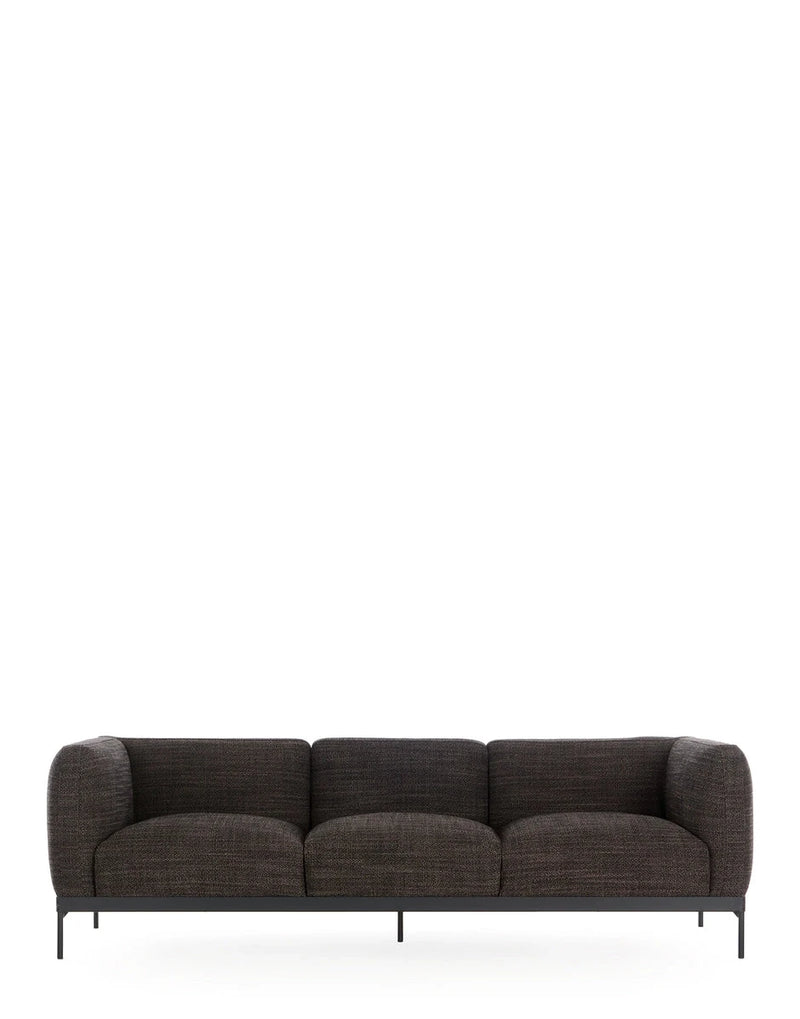 Asia Sofa 3 Seater Sofa Kartell Cotone Structure - Grey/Black 