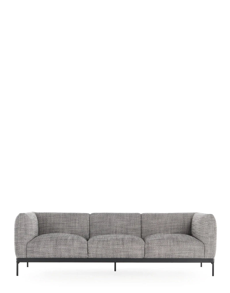 Asia Sofa 3 Seater Sofa Kartell Cotone Structure - White/Black 