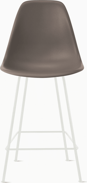 Eames Molded Plastic Counter Stool bar seating herman miller Cocoa White 