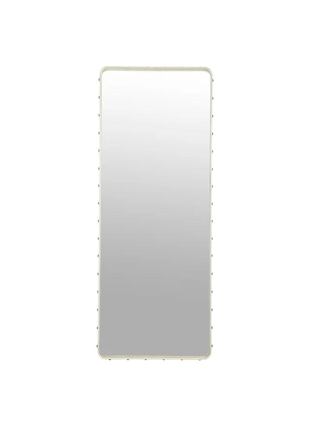 Adnet Rectangulaire Mirror mirror Gubi Large Cream Leather 