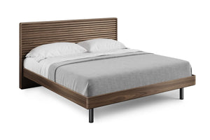 Cross-LINQ 9129 Kind Bed Beds BDI Natural Walnut 