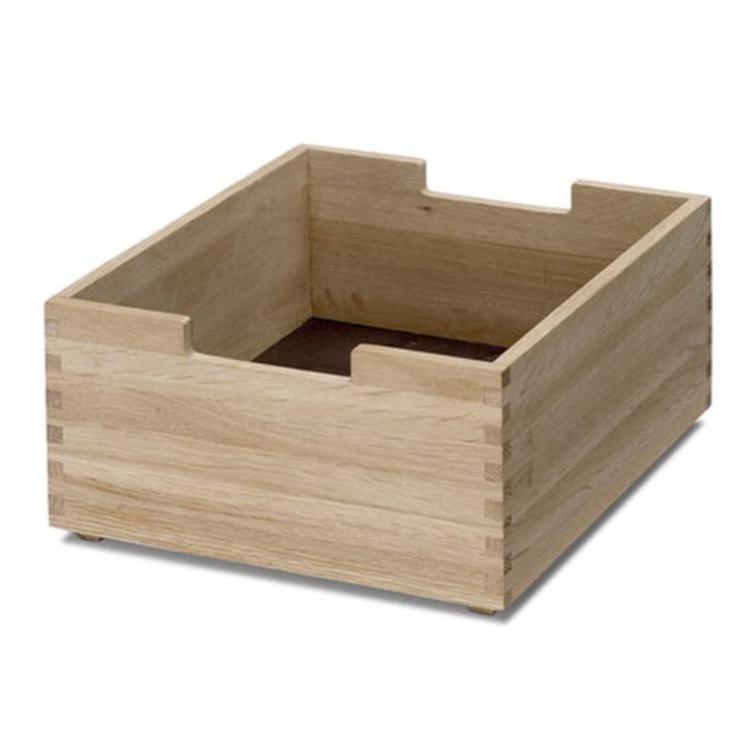 Cutter Storage Box storage Skagerak by Fritz Hansen Small: 5.5&quot; Height Oak 