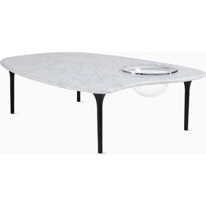 Cyclade Table Coffee Tables herman miller Low With Bowl Carrara marble