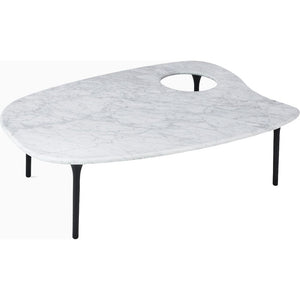 Cyclade Table Coffee Tables herman miller Low Without Bowl Carrara marble