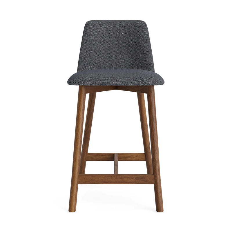 Chip Stool Stools BluDot Counter Height Camp Charcoal / Walnut 