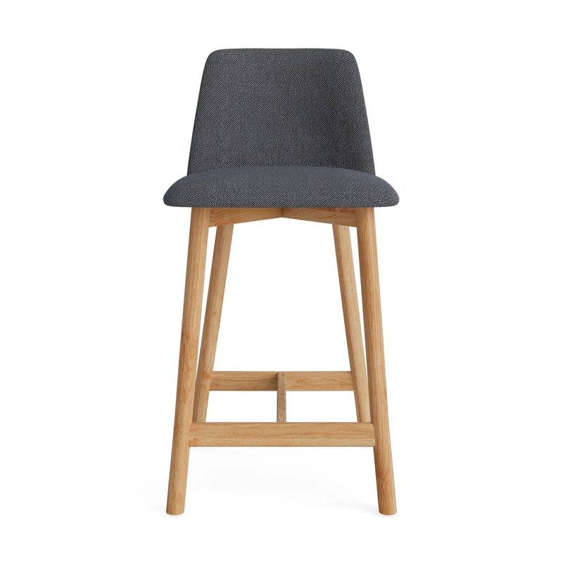 Chip Stool Stools BluDot Counter Height Camp Charcoal / White Oak 