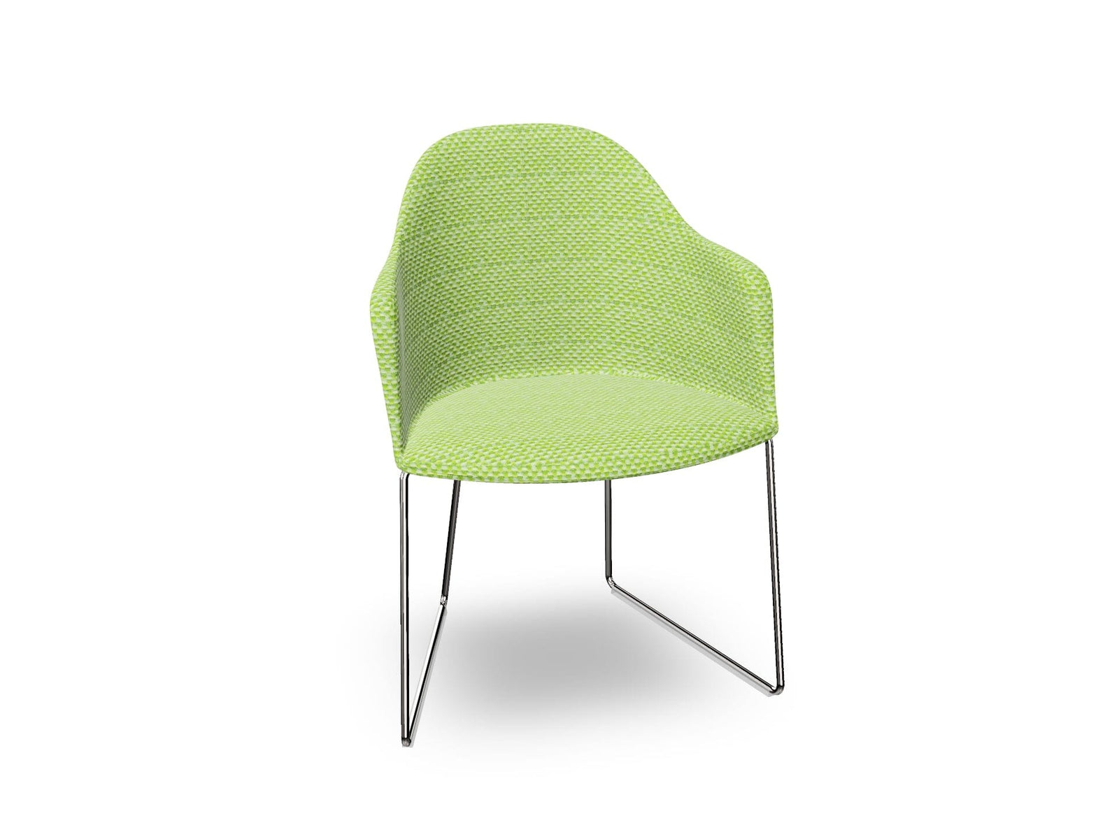 Cila Fully Upholstered Armchair With Sled Base Chairs Arper 
