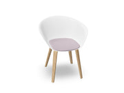 Duna 02 Wood Leg Chair With Seat Cushion Chairs Arper 
