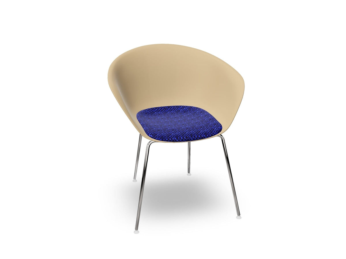 Duna 02 Four Leg Chair With Seat Cushion Chairs Arper 
