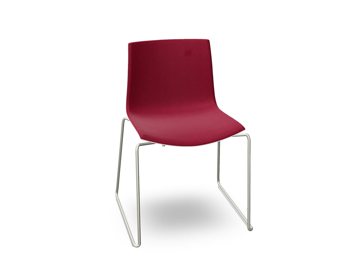 Catifa 46 Sled Base Polypropylene with Front-Face Upholstery