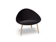 Adell 4 Leg Wood Lounge Chair With Fully Upholstered lounge chair Arper 