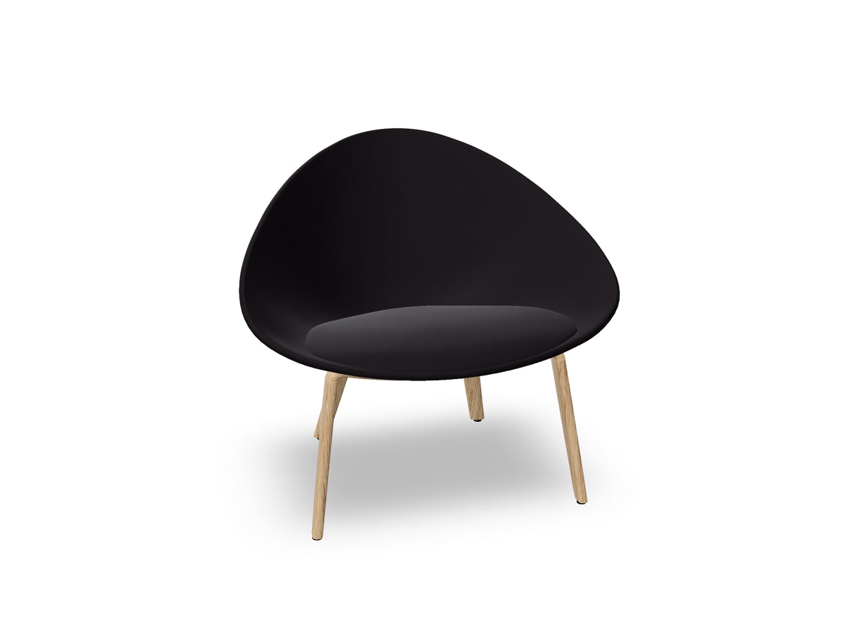 Adell 4 Leg Wood Lounge Chair With Fully Upholstered