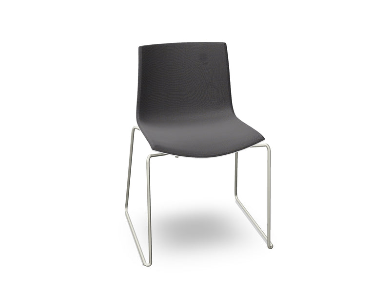 Catifa 46 Sled Base Polypropylene with Front-Face Upholstery