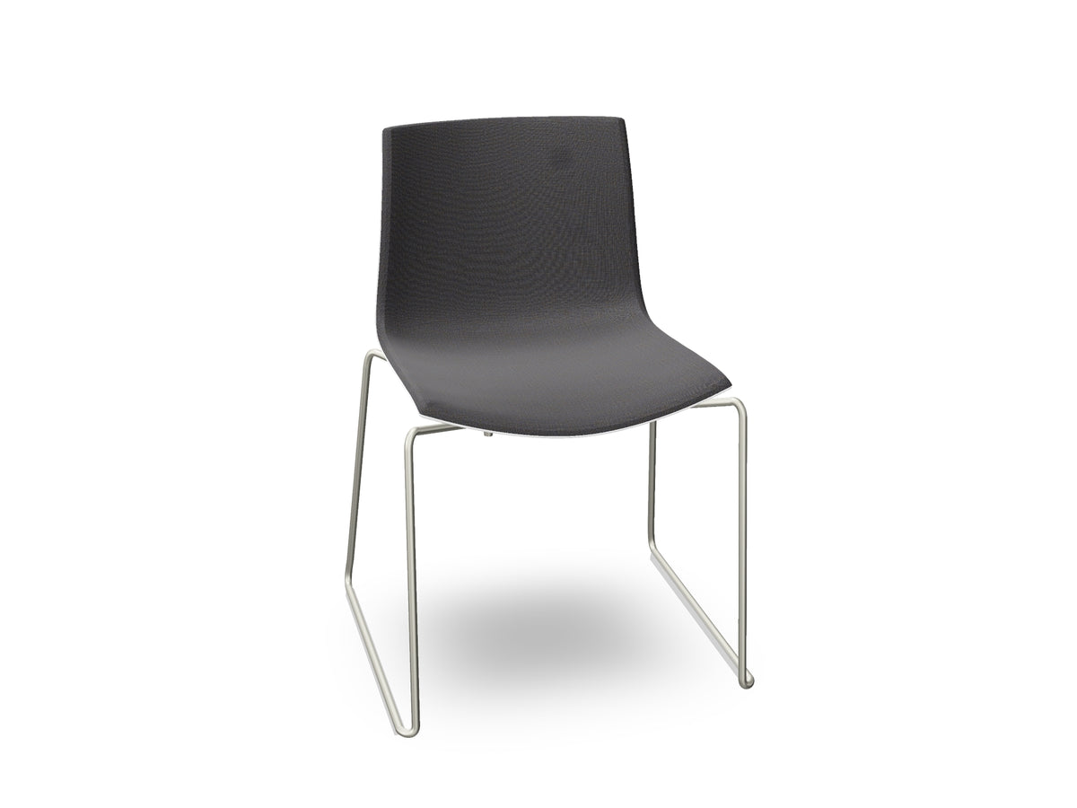 Catifa 46 Sled Base Polypropylene with Front-Face Upholstery