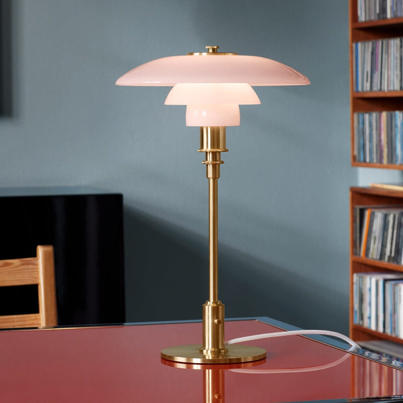 PH 3/2 Table Lamp Table Lamps Louis Poulsen Pale Rose / Brass 