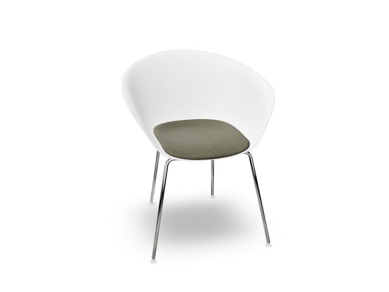 Duna 02 Four Leg Chair With Seat Cushion Chairs Arper 