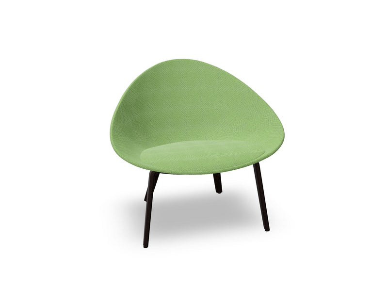 Adell 4 Leg Wood Lounge Chair With Fully Upholstered lounge chair Arper 
