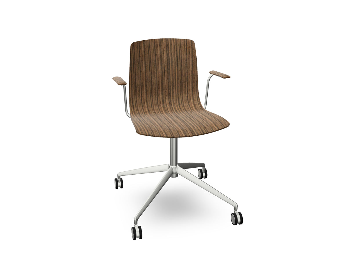 Aava 02 Fixed Trestle Base Wood Chair