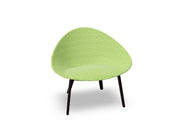 Adell 4 Leg Wood Lounge Chair With Fully Upholstered lounge chair Arper 