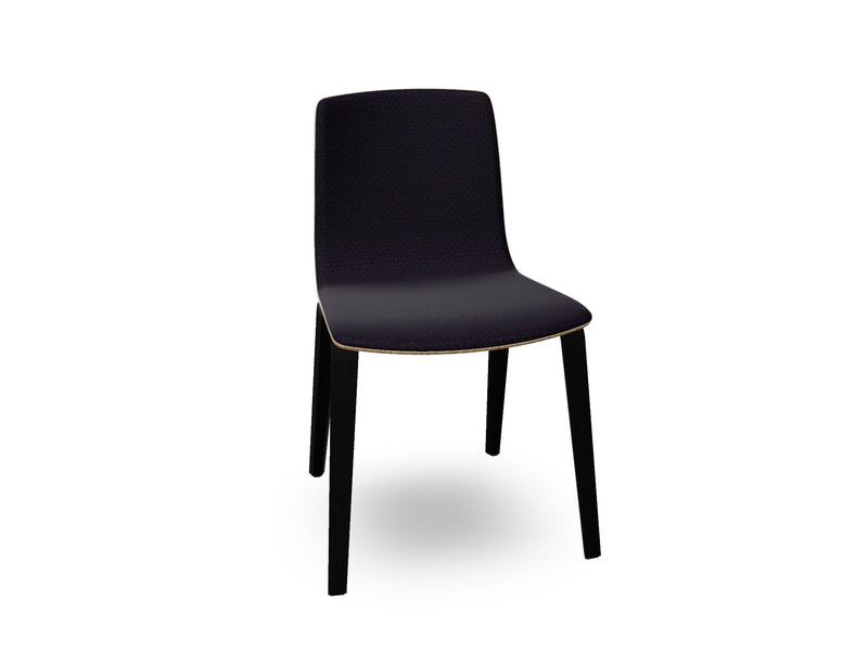 Aava 02 Wooden Chair with Front Upholstery Chairs Arper 