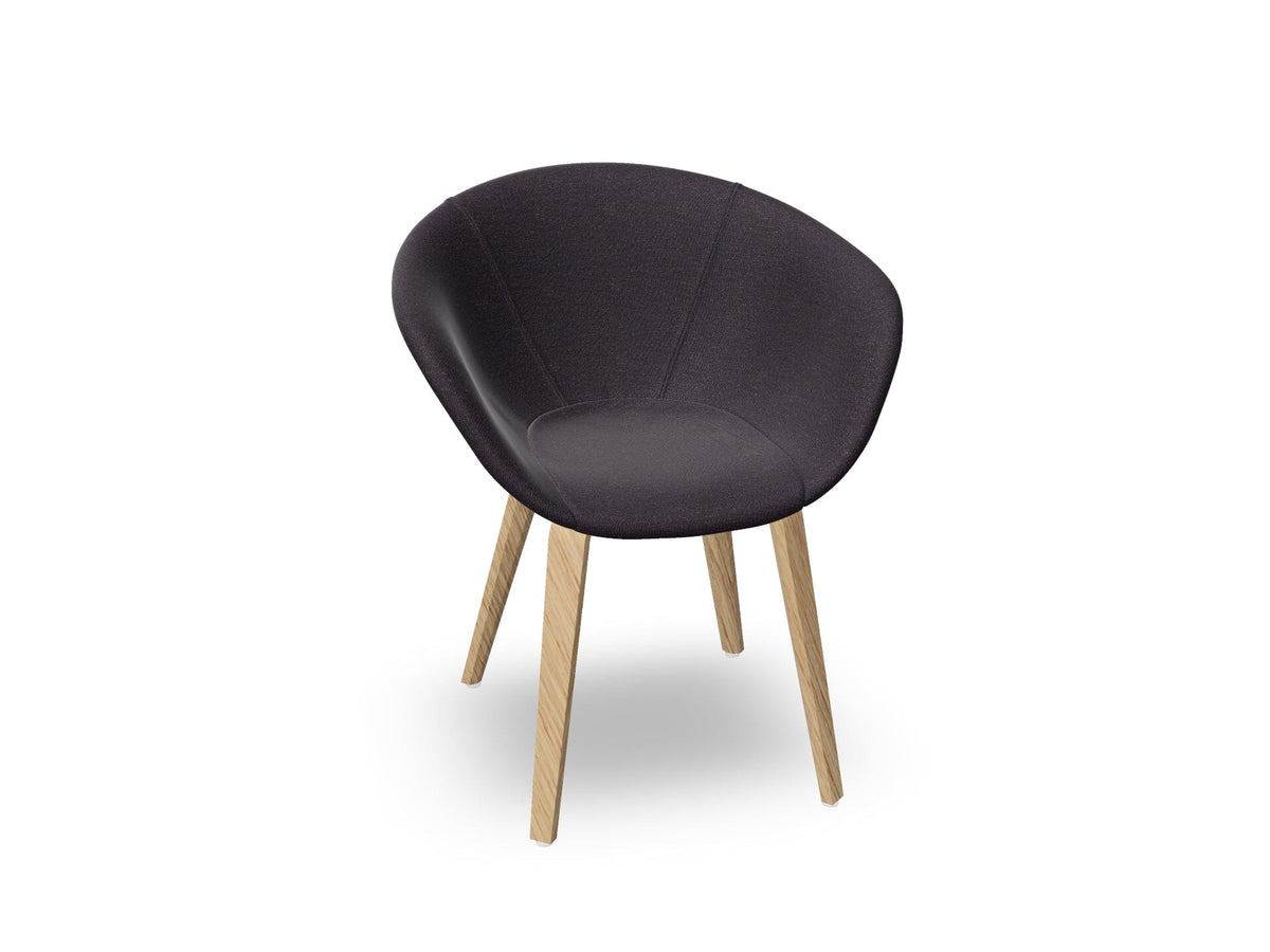 Duna 02 Wood Leg Chair With Full Upholstery Chairs Arper 
