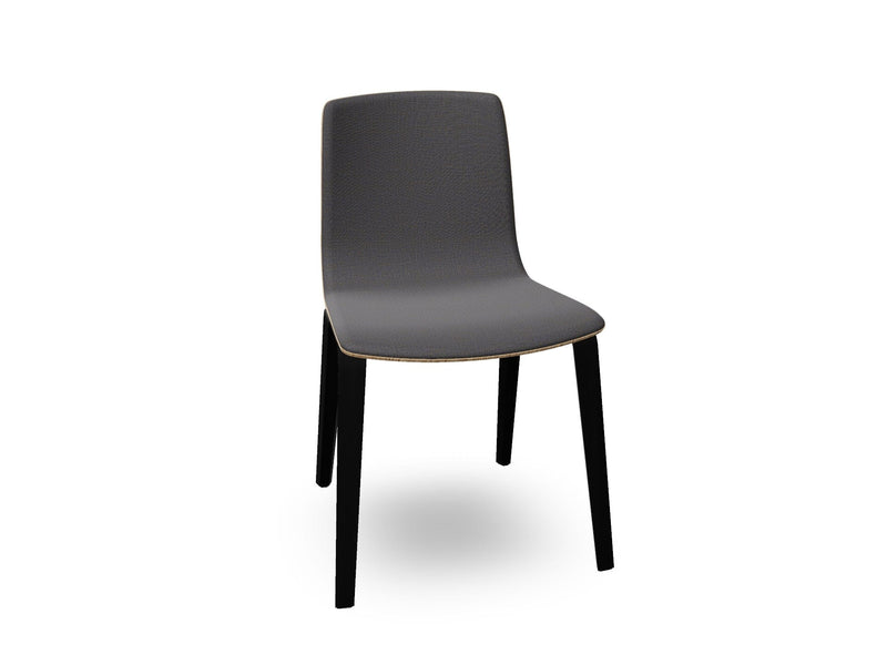 Aava 02 Wooden Chair with Front Upholstery Chairs Arper 