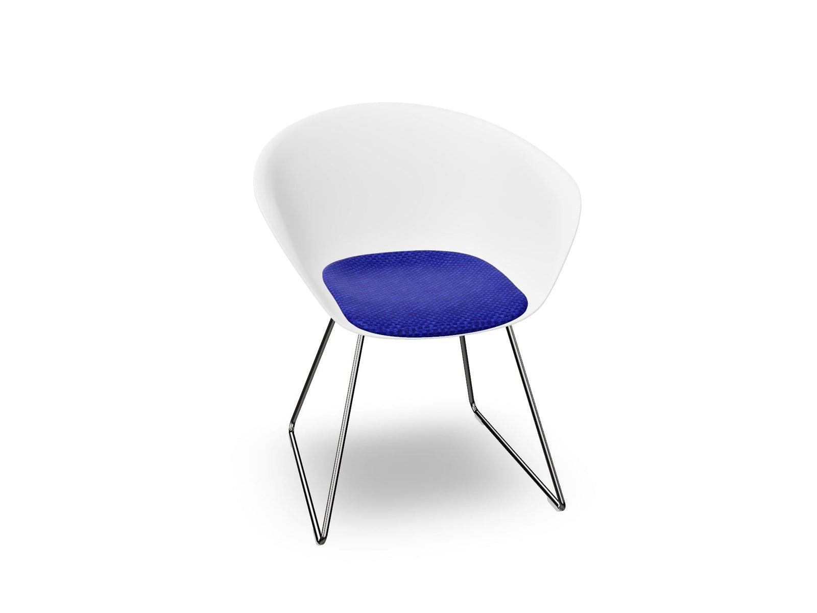 Duna 02 Sled Base Chair With Seat Cushion Chairs Arper 