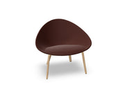 Adell 4 Leg Wood Lounge Chair With Fully Upholstered lounge chair Arper 