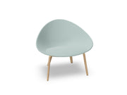Adell 4 Leg Wood Lounge Chair With Fully Upholstered lounge chair Arper 