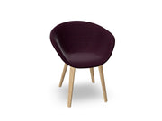 Duna 02 Wood Leg Chair With Full Upholstery Chairs Arper 
