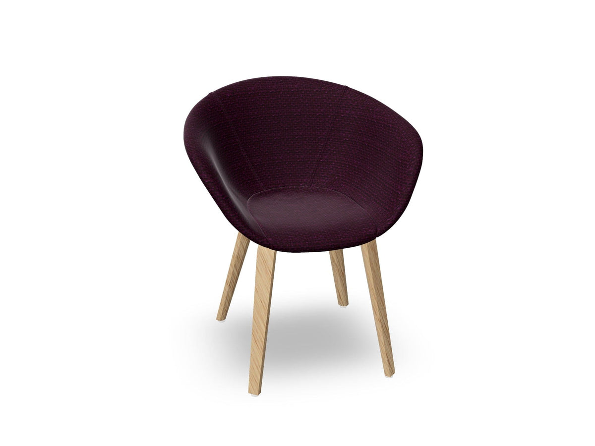 Duna 02 Wood Leg Chair With Full Upholstery Chairs Arper 