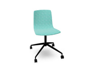 Aava 02 Fixed Trestle Base Chair With Fully Upholstered Chairs Arper 