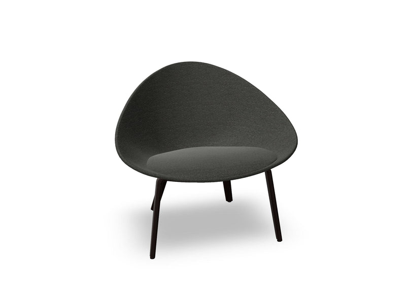 Adell 4 Leg Wood Lounge Chair With Fully Upholstered lounge chair Arper 