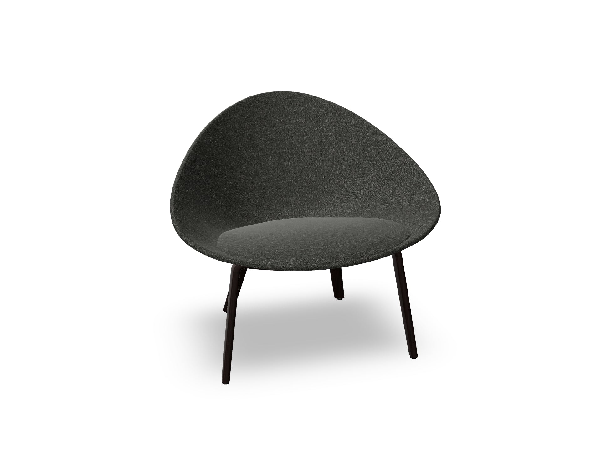 Adell 4 Leg Wood Lounge Chair With Fully Upholstered