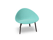 Adell 4 Leg Wood Lounge Chair With Fully Upholstered lounge chair Arper 